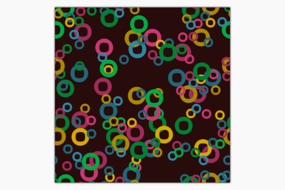 Abstract Circles Dark Seamless Pattern: A Versatile Design Asset for Creative Projects