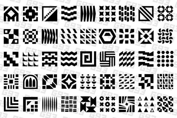 Abstract Geometric Designs: Modern Decorative Elements for Creative Projects