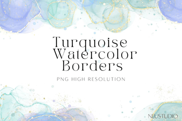 Blue Green Watercolor Border Background: Strategic Use in Design and Communication