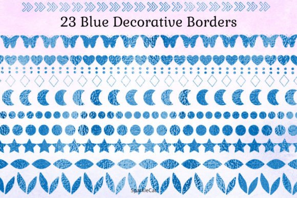 Borders - Blue Foil: Elevate Your Design Projects with Style and Versatility