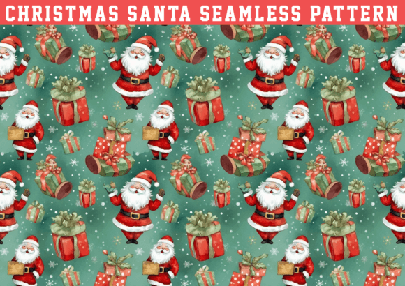 Chrismas Santa Seamless: A Versatile Digital Asset for Creative Projects