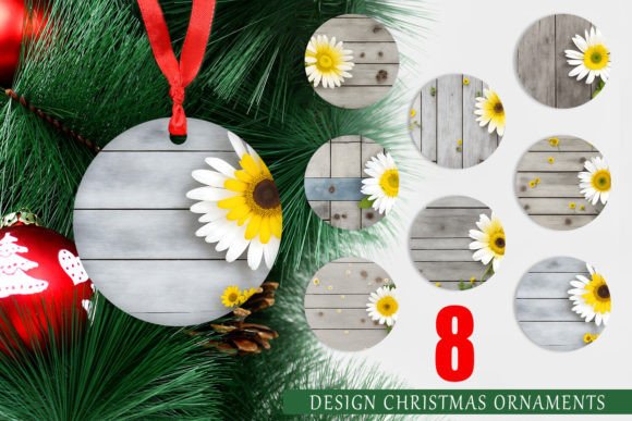 Christmas Ornament Daisy Flower and Wood: A Creative and Practical Addition to Your Holiday Decor