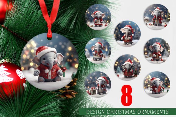 Christmas Ornament Elephant: A Unique and Versatile Design for Holiday Creativity