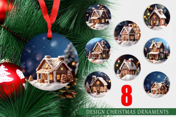 Christmas Ornament Gingerbread House
