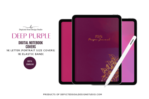 Digital Notebook Covers, Prayer Journal