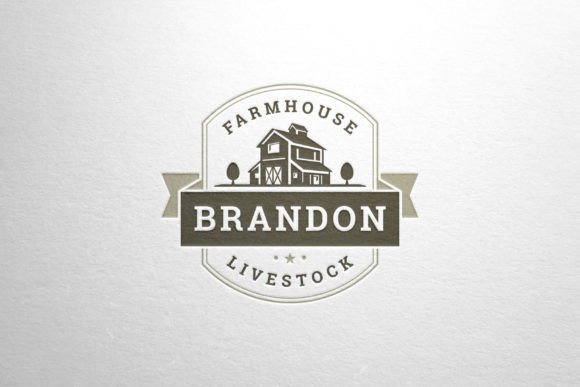 Farmhouse Heraldic Shield Logo: A Timeless Emblem for Agricultural Branding