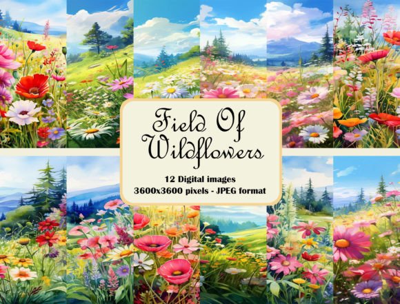 Field of Wildflowers Pattern Bundle