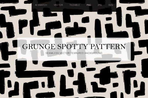 Grunge Spotty Labyrinth Seamless Pattern