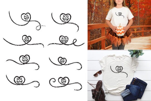 Halloween Heart Lines Pumpkin Face SVG: A Creative Design Essential for Halloween Themes