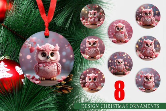 Ornament Valentine Owl: A Unique Design Element for Holiday Branding