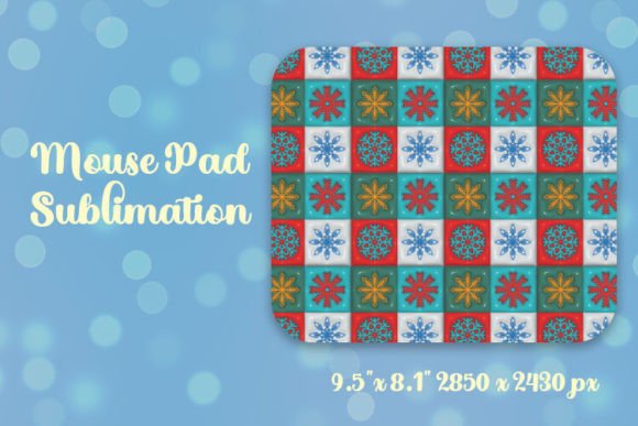 Plastic Snowflakes Mouse Pad