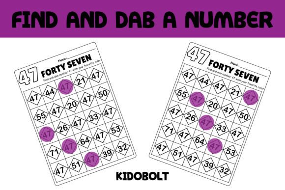PreK and Kindergarten Dab a Dot Number Worksheet: A Fun Way to Master Number Recognition