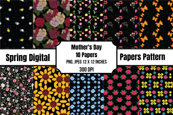 Revamping Mother’s Day Creations with Spring Digital Papers