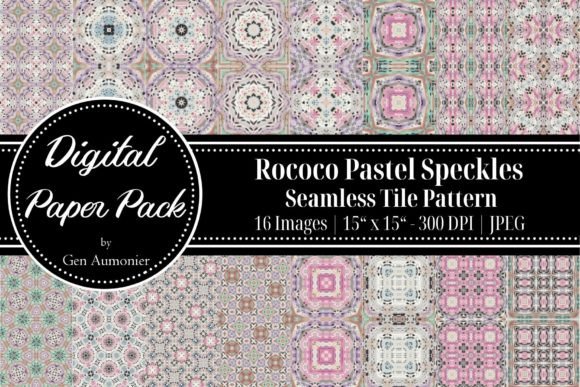 Rococo Pastel Speckles Seamless Patterns: A Modern Twist on Timeless Elegance