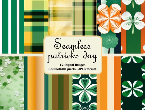 Seamless Patrick Day Digital Paper