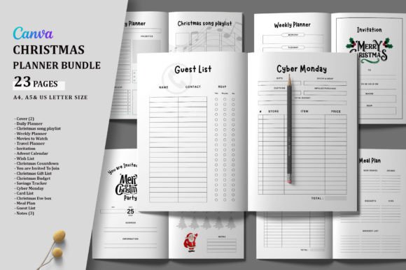 Stay Organized This Holiday Season with the Printable Christmas Planner Bundle
